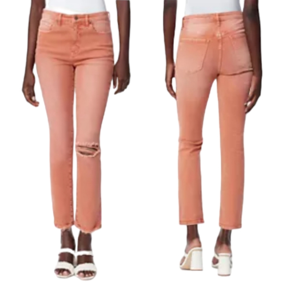 Sam Edelman Women's Straight Leg Jeans in Peach